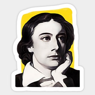 English Poet John Keats illustration Sticker